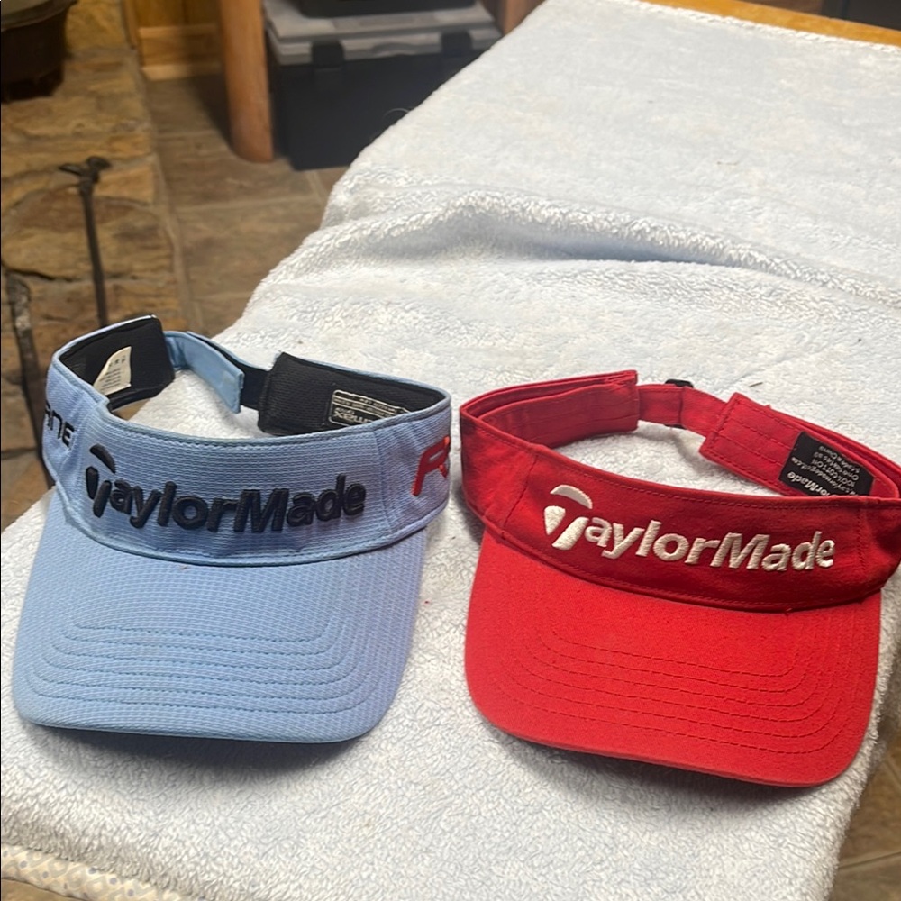 TaylorMade Red and Blue Golf Visors